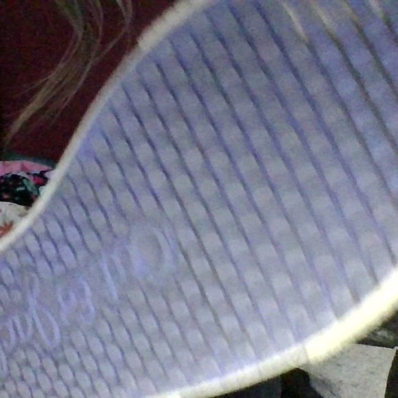 size six tie die purple and white sneakers - Picture 7 of 7